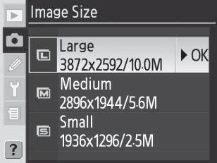Image Size [Μέγεθος εικόνας] Το μέγεθος της εικόνας μετράται σε pixel.