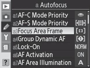 Wide Frame (7 Areas) [Ευρύ καρέ (7 περιοχές)] Ο χρήστης μπορεί να επιλέξει μεταξύ επτά περιοχών εστίασης, καθεμία από τις οποίες καλύπτει ευρείες περιοχές του καρέ, διευκολύνοντας την τοποθέτηση του