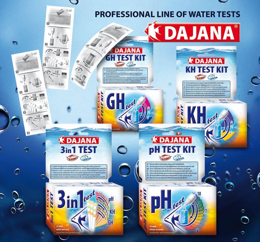 Test GH en kit DAJANA, utilisé pour mesurer précisément la dureté totale de l eau de votre aquarium ou petit étang de jardin.