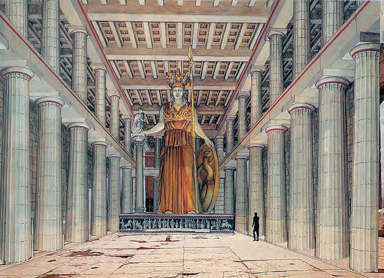 72 ΣΤΑ ΑΡΧΑΙΑ ΧΡΟΝΙΑ ΚΕΦΑΛΑΙΟ 23 Ο «χρυσός αιώνας» της τέχνης Ο Περικλής αναθέτει στον Φειδία να επιβλέπει τα έργα της Ακρόπολης. Σπουδαιότερο απ όλα είναι ο Παρθενώνας.