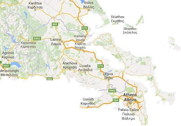 Στερεά Ελλάδα: Υποδομές Κύρια Σημεία Πρόσβασης Η Στερεά Ελλάδα εξυπηρετείται κυρίως από τον οδικό άξονα που συνδέει την Αθήνα με τη Θεσσαλονίκη, μέσω του οποίου εξασφαλίζεται πρόσβαση από νότια και