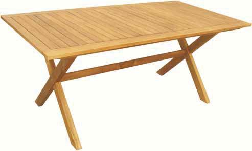 ACACIA WOOD LEVANTE TABLE 001411800 Τραπέζι παραλ/μο Rectangular table 180(L) x 90(W) x 74(H) cm MER-16 AC MERIDIA 001410200 Τραπέζι οβάλ επεκτεινόμενο