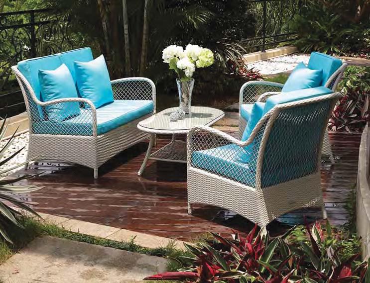 Sofa, 2 armchairs with cushions & coffee table set 4 pcs ΣΚΕΛΕΤΟΣ ΑΛΟΥΜΙΝΙΟΥ ALUMINUM BODY Kαναπές 2 θέσεων με μαξιλάρια