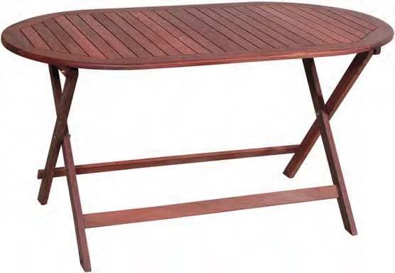 00147800 Τραπέζι οβάλ πτυσσόμενο Oval folding table 120(W) x 70(D) x 75(H) cm