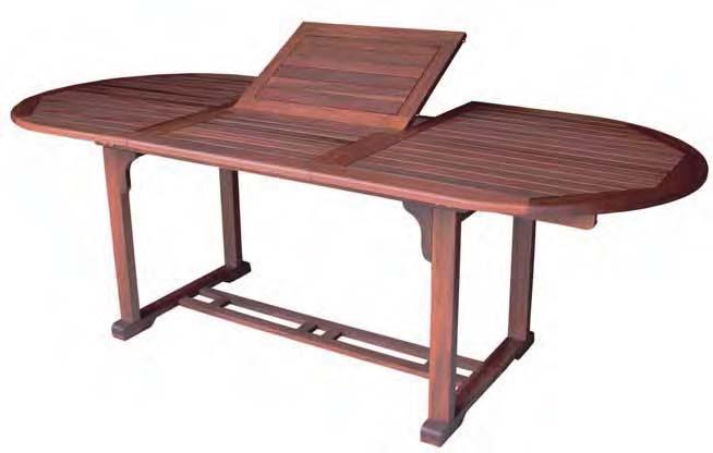 75(H) cm T5043ALR 001424500 Τραπέζι οβάλ επεκτεινόμενο αυτόματο Oval extending automatic table 150+50=200(L) x 100(W) x 75H)