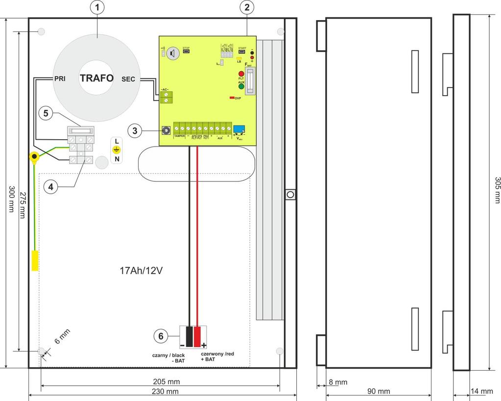 Πίνακας 2. Στοιχεία για το PSU (δείτε Εικ. 3). Στοιχεία no. Περιγραφή Απομόνωση Μετασχηματιστή Pcb από τη PSU (Πίνακας. 1, Εικ.