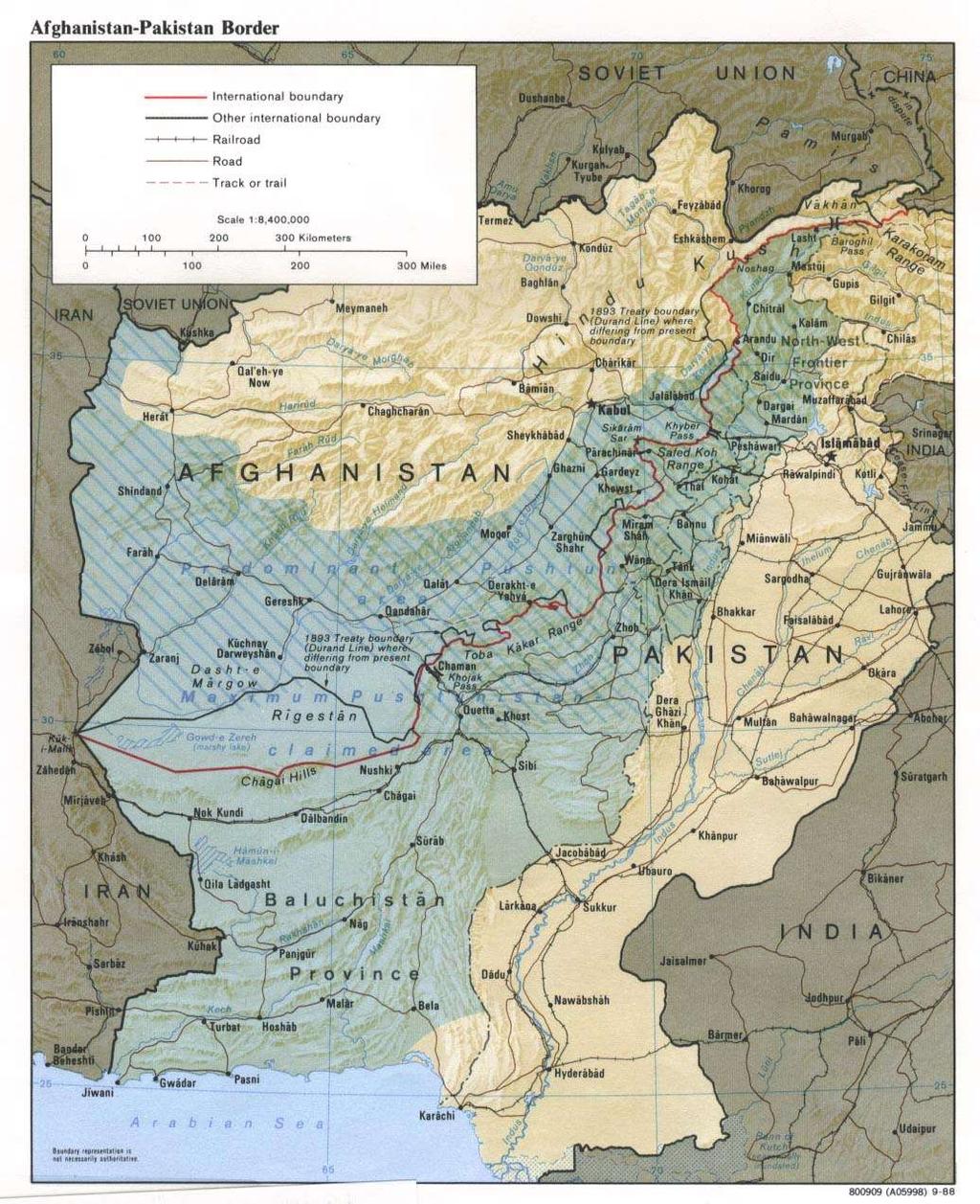 The Afghan-Soviet Relations 157 Map 3.