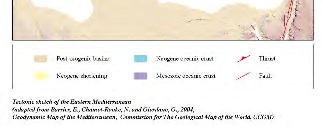 Tectonic sketch of the Eastern Mediterranean