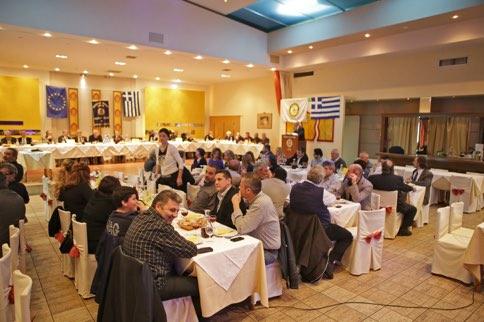 Δελάκης ευχαριστεί τον Ομιλητήν της βραδυάς Dr Χρήστον