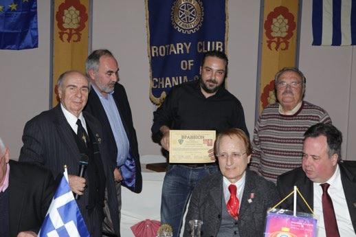 ΒΡΑΒΕΥΣΙΣ ΤΟΥ ΥΠΑΡΧΙΦΥΛΑΚΑ ΚΑΡΑΓΙΑΝΝΑΚΗ ΔΗΜΗΤΡΙΟΥ με το κάτωθι αιτιολογικό: Το επιδίδουν ο τ. Πρύτανις Πολυτεχνείου Κρήτης και ο τ.δ/της της V Μεραρχίας Κρητών Αντιστράτηγος ε.α Στρατιδάκης Γεώργιος.