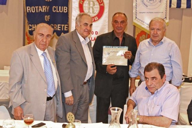 Ταξίαρχος Δημήτριος Καραμούζας, ο Δ/της της Αστυνομικής Δ/σις Χανίων Ταξίαρχος κ.γεωργακάκης Εμμ, ο τ.