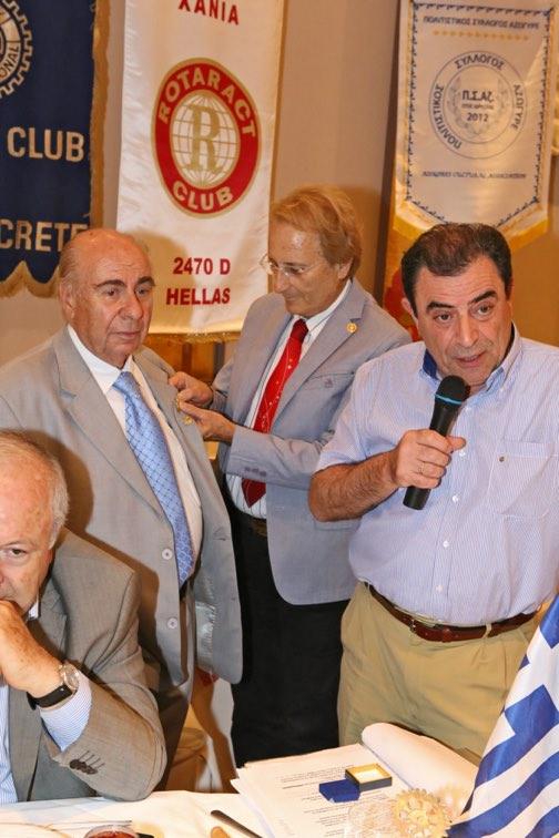 Από την Επίδοσιν εις τον Πρόεδρον μας Εμμ.Δελάκη υπο του β.