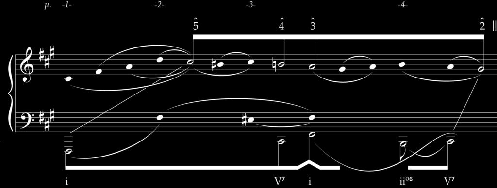 Άσκηση 13i F. Mendelssohn, Lieder ohne Worte, Op. 19, No. 5, μ. 1-4.