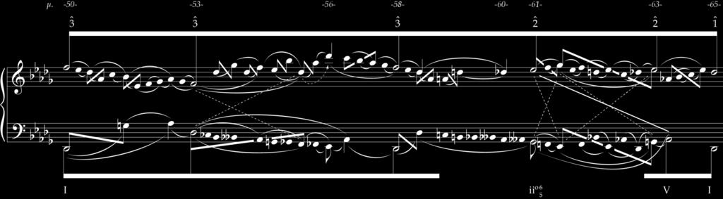 Άσκηση 24ii F. Chopin, Polonaise σε Ντο δίεση ελάσσονα, Op. 26, No. 1, Menno mosso (σε Ρε ύφεση μείζονα), μ. 50-65.