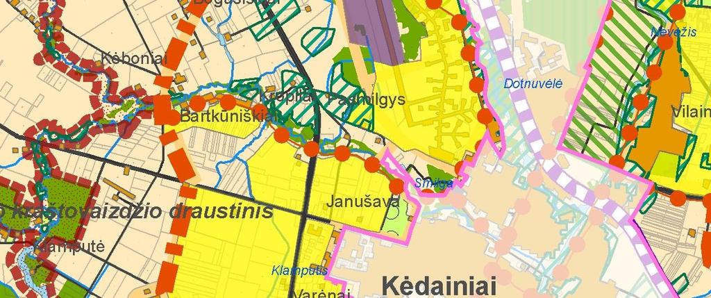 19.1. Planuojamos ūkinės veiklos sklypo ir gretimų žemės sklypų ar teritorijų funkcinis zonavimas ir teritorijos naudojimo reglamentas (pagrindinė žemės naudojimo paskirtis ir būdas (būdai),