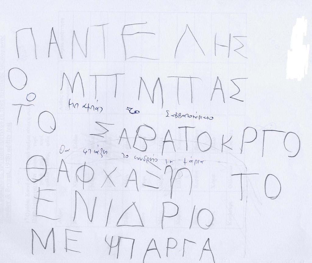 αλφαβητική γραφή.