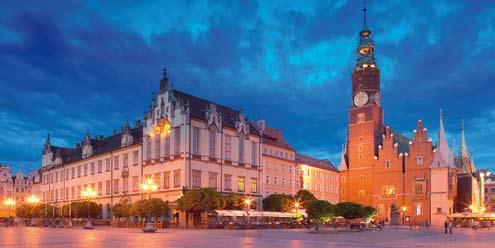 2n ημέρα Βρόσλαβ (Ξενάγηση πόλης) Βαρσοβία Η πόλη έχει οριστεί ως πολιτιστική πρωτεύουσα της Ευρώπης για το 2016.