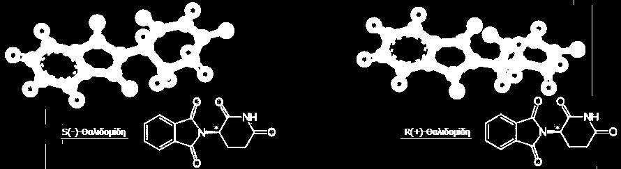 Σελίδα: 3 Χημεία Β Λυκείου - ΙΣΟΜΕΡΕΙΑ Επιμέλεια: Παναγιώτης Κουτσομπόγερας Βρέθηκε τελικά ότι η θαλιδομίδη μπορεί να εμφανίζεται στις εξής 2 ακόλουθες μορφές.