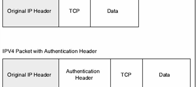 Authentication Header (AH): παρέχει αυθεντικοποίηση δεδομένων και προστασία από επιθέσεις επανάληψης.