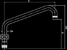 Ρουξούνια Spouts ρουξούνι βρύσης C 25cm 70000.