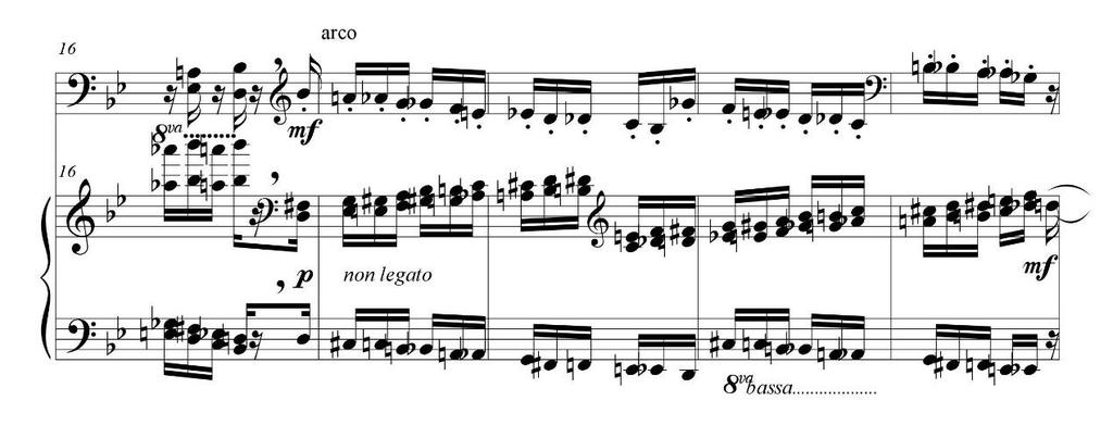 Παράδειγμα 4.35. Σονάτα για πιάνο και τσέλο, Andante con variazioni, Var. 9, Β.