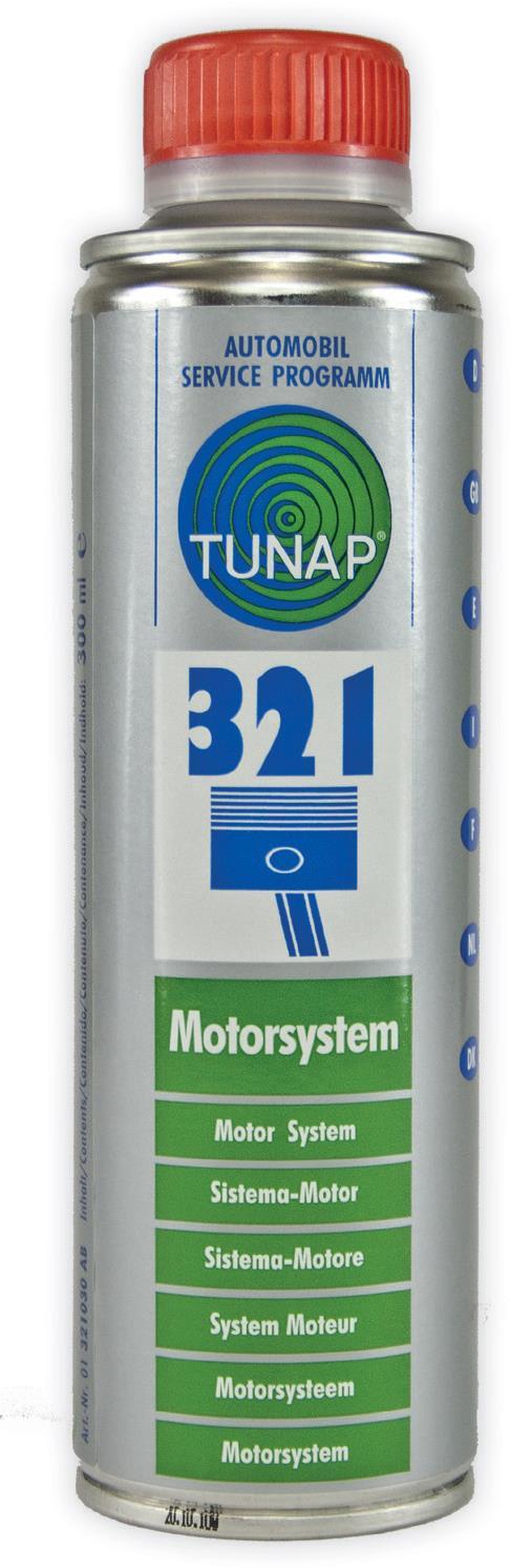 Product Information PI 321_1115 Φθορά - Τριβή Κανονική φάση TUNAP 321 Αντιτριβικό Συστήματος Κινητήρα ΤΕΧΝΙΚΑ ΧΑΡΑΚΤΗΡΙΣΤΙΚΑ Μειώνει τις τριβές μέσω της χρήσης OMC 2.