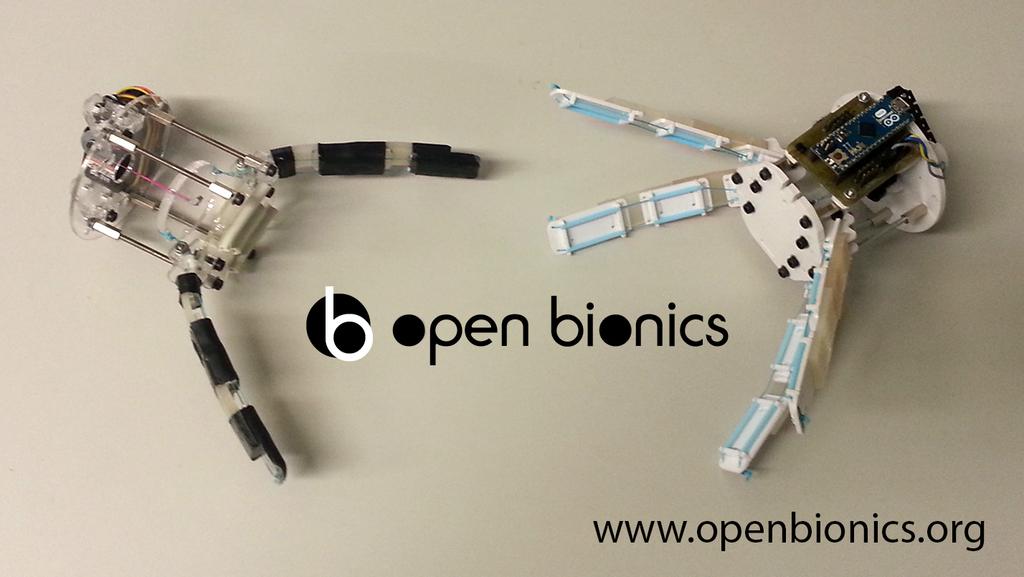 Part VI - Appendices 151 OpenBionics Moreover, I am the co-founder of the OpenBionics initiative, which aims at the development of affordable, light-weight, modular, underactuated robot hands and
