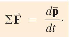 9-1 Σχέση Ορμής και Δύναμης Η ορμή είναι διάνυσμα που ορίζεται από την σχέση Ο ρυθμός μεταβολής της ορμής