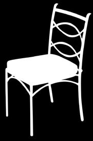 : 208140 85 Καρέκλα με μαξιλάρι 58χ55χ90 εκ. ύψος ΚΩΔ.: 208137 195 Τραπέζι Διάμετρος 92χ74 εκ.