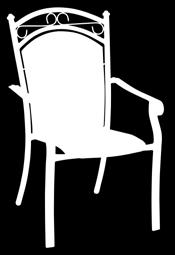 Καρέκλες αλουμινίου ανθρακί Καρέκλα με μαξιλάρι 98 ΚΩΔ.: 106281 ΑΝΘΡΑΚΙ Καρέκλα 78 ΚΩΔ.