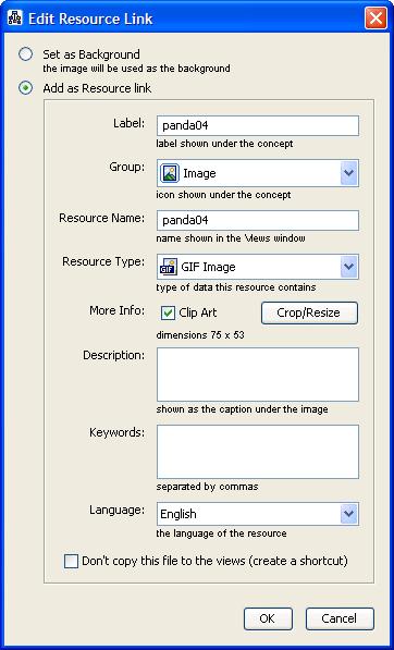 Προσθήκη εικόνας σε κόμβο (ως φόντο) Drag-n-drop της εικόνας πάνω στον κόμβο (εμφανίζεται