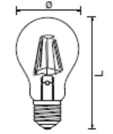 2700Κ 820Lm 60x 5