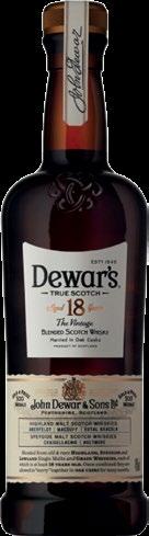 65 Code No: 051305005 Dewar s 18 YO