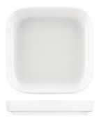 ΚΑΦΕ - CAFE Τετράγωνο μπωλ λευκό Square bowl white 4030900 8,7 x 5,9cm 1,93 Πιατελάκι λευκό «Abra cadabra» Plate