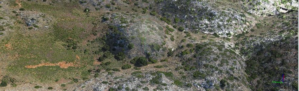 περιοχής έγινε πτήση τετρακόπτερου (drone) Λήφθηκαν &