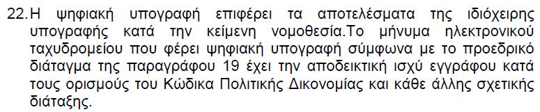 Ηλεκτρονικό Έγγραφο Αποδεικτική Δύναμη