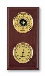 EV9125 Ρολόι βαρόμετρο - θερμόυγρόμετρο σε ξύλινη