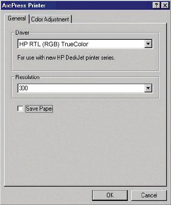 Όταν είστε έτοιμοι για εκτύπωση, επιλέξτε File [Αρχείο] > Page and Print Setup [ ιαμόρφωση σελίδας και εκτύπωσης], επιλέξτε το πρόγραμμα οδήγησης (οι ρυθμίσεις του προγράμματος
