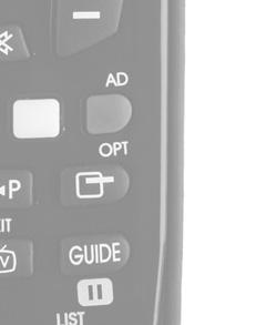 USO DE LAS TECLAS Y LAS FUNCIONES Indicador luminoso de transmisión Enciende y apaga el televisor Abre los Menús principales Permite acceder a un dispositivo conectado Teclas numéricas de selección