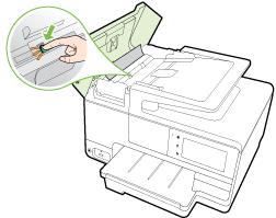 ΠΡΟΣΟΧΗ: Εάν σχιστεί το χαρτί καθώς το αφαιρείτε από τους κυλίνδρους, ελέγξτε τους κυλίνδρους και τους τροχούς για τυχόν σχισμένα κομμάτια χαρτιού που μπορεί να έχουν παραμείνει στο εσωτερικό του