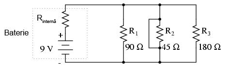 I R3 Atâta timp cât tensiunea sursei rămâne constantă la 9 V, curenţii prin celelalte ramuri ale circuitului (I R1 şi ) rămân neschimbaţi.
