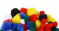 POMPONS 11520001 200 τεμ - 10mm - DES 0017 200 τεμ - 10mm - ΛΕΥΚΟ 11520036-200 τεμ - 10mm 11520044-50 τεμ - 25mm 11520002 50