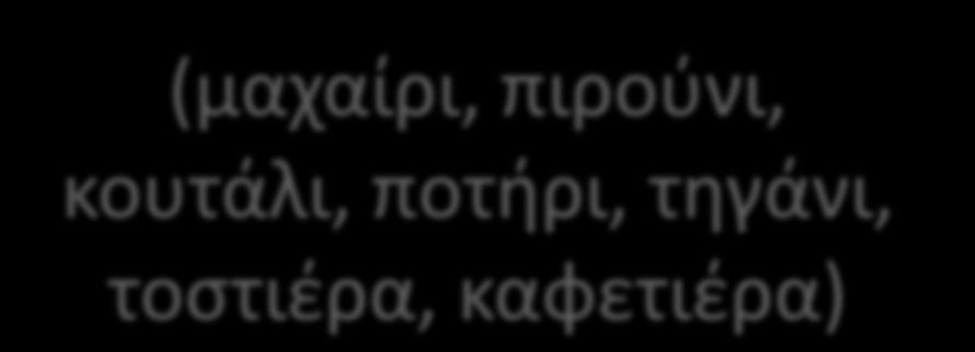 και τα τοποθετώ στο τραπέζι (Η/Υ, ψωμί,