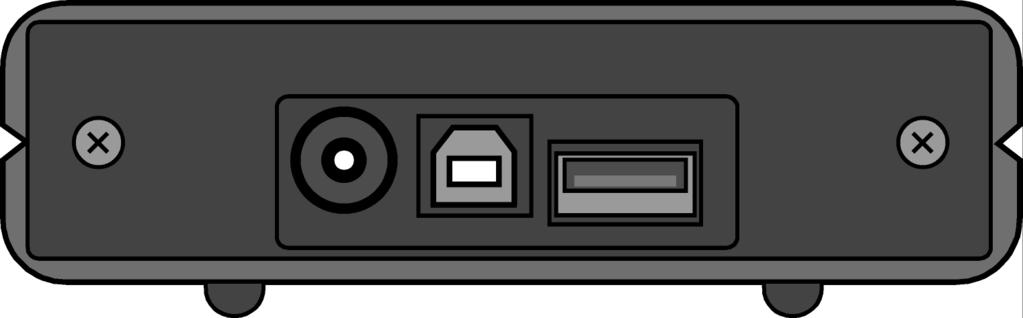 Začetek uporabe Priklop kablov Zunanji trdi disk priključite na USB-vtičnico računalnika. Napravo lahko priklopite tudi na računalnik, ki podpira le standard USB 1.
