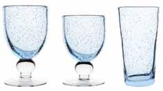 Ποτήρι κρασιού νερού με πόδι Wine glass with stem 60ml 90466 Ποτήρι σωλήνας Τumbler glass 450ml Μπλε / Sea Blue 9046 Ποτήρι νερού με πόδι Water glass with