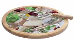 /cm Cucina Baguette 04 Δίσκος κοπής ξύλινος & μαχαίρι Wooden