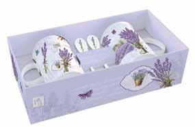 κούπες με κουτάλια Bone China σε κουτί δώρου Gift set mugs &