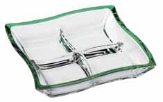 partition rectangular platter green 4εκ.