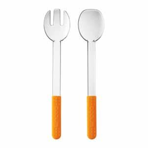 set orange 7004 Σετ σαλάτας πράσινο Salad server set