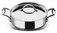 Academy 040 Μαρμίτα με καπάκι 5ply πενταπλές στρώσεις Stock pot with lid 5ply layers 4εκ.